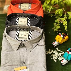 Republic Rebirth Men Slim Fit Casual Shirt - 3 Shirt