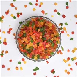 VOC Mart Tutti Frutti - 1 Kg | Cherries Fresh Fruits | For Cake Decoration