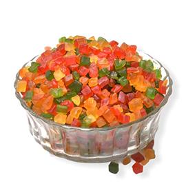 VOC Mart Tutti Frutti - 1 Kg | Cherries Fresh Fruits | For Cake Decoration